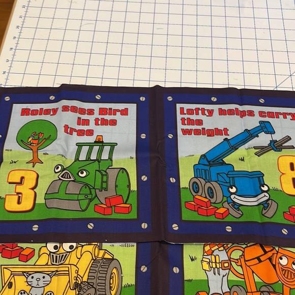 Bob the Builder Cotton Fabric Book Panel - Picture 7 of 9